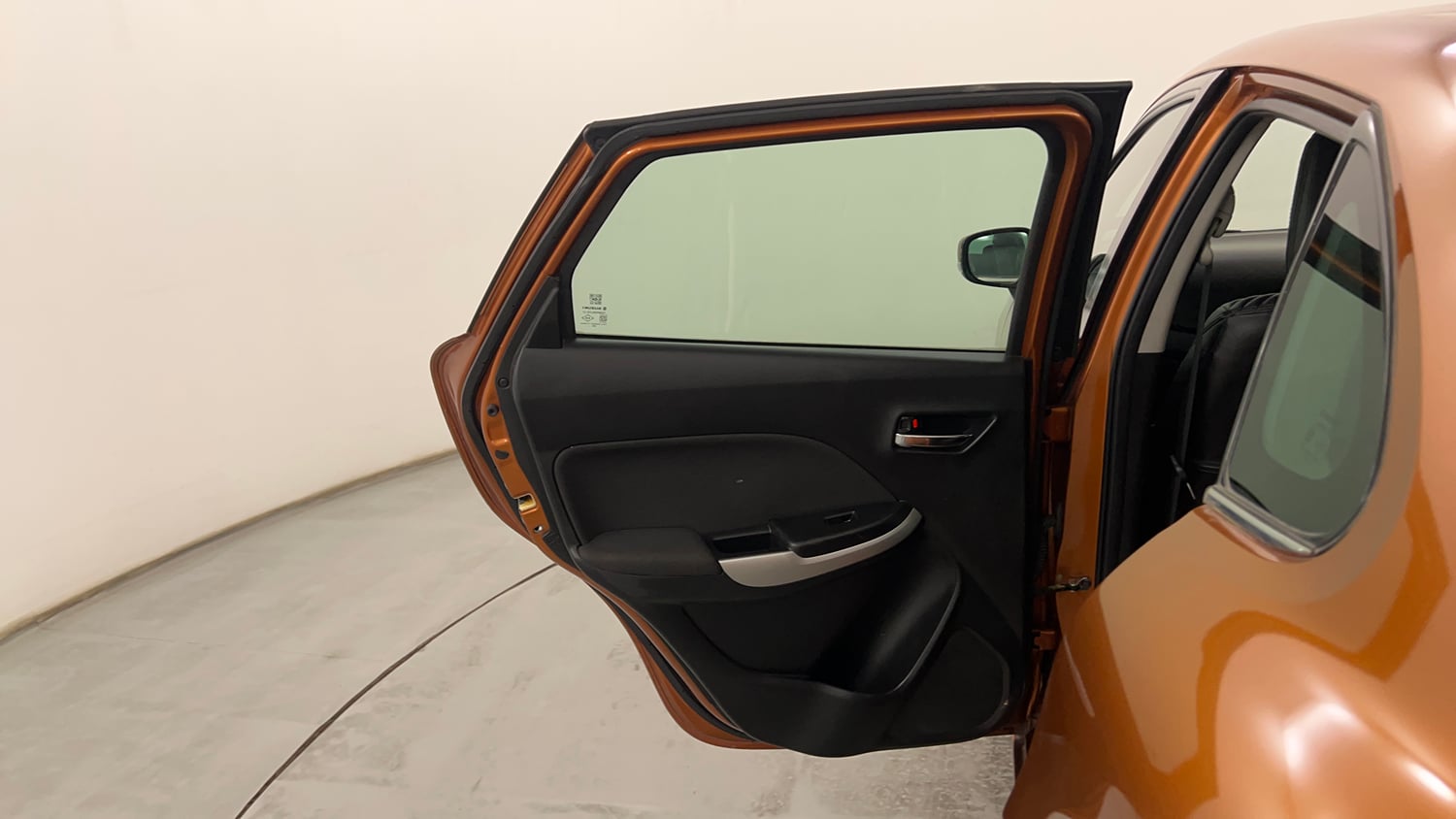 Used 2017 Maruti Suzuki Baleno Zeta 1.2 Petrol Manual interior LEFT REAR DOOR OPEN VIEW