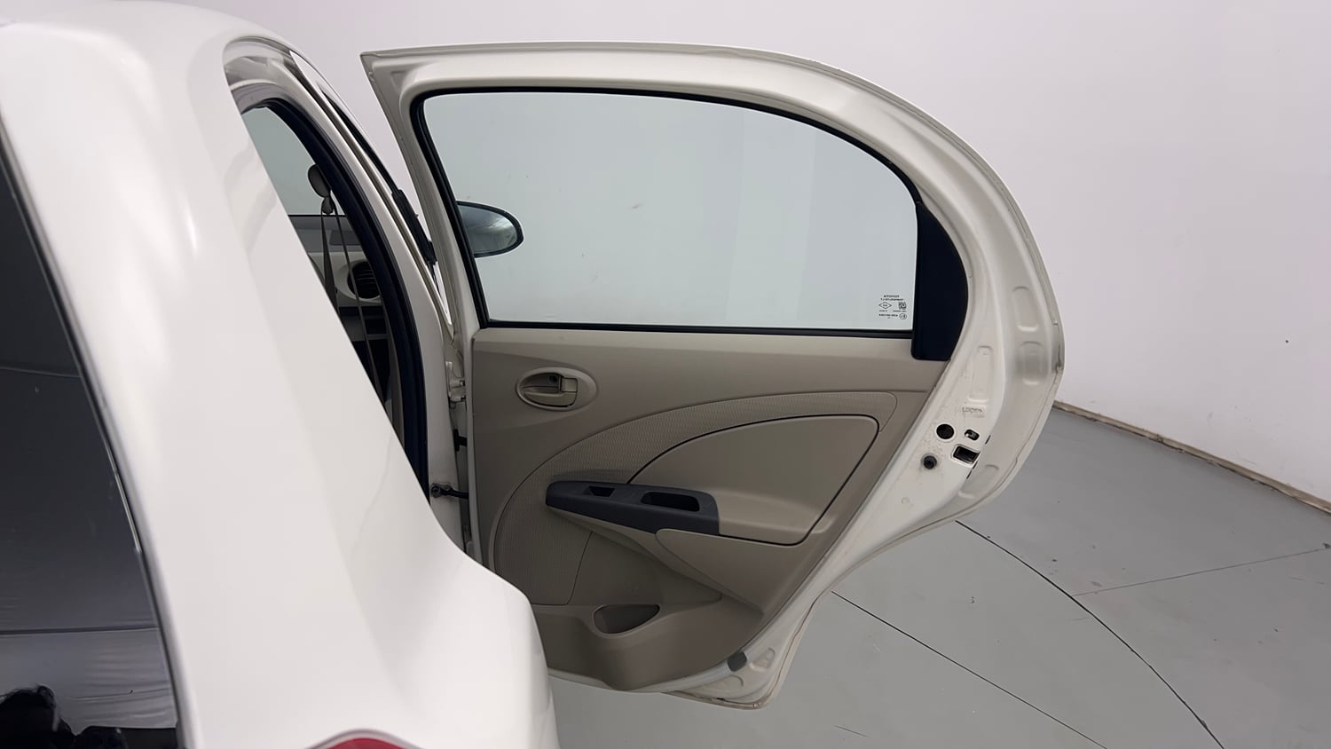 Used 2015 Toyota Etios Liva G Petrol Manual interior RIGHT REAR DOOR OPEN VIEW