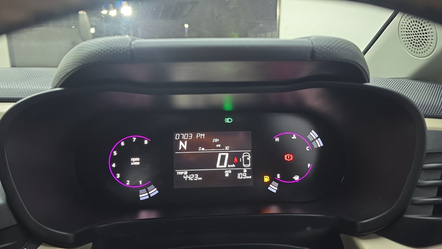 Used 2025 Tata Altroz Creative S Petrol 6DCT Petrol Automatic interior CLUSTERMETER VIEW
