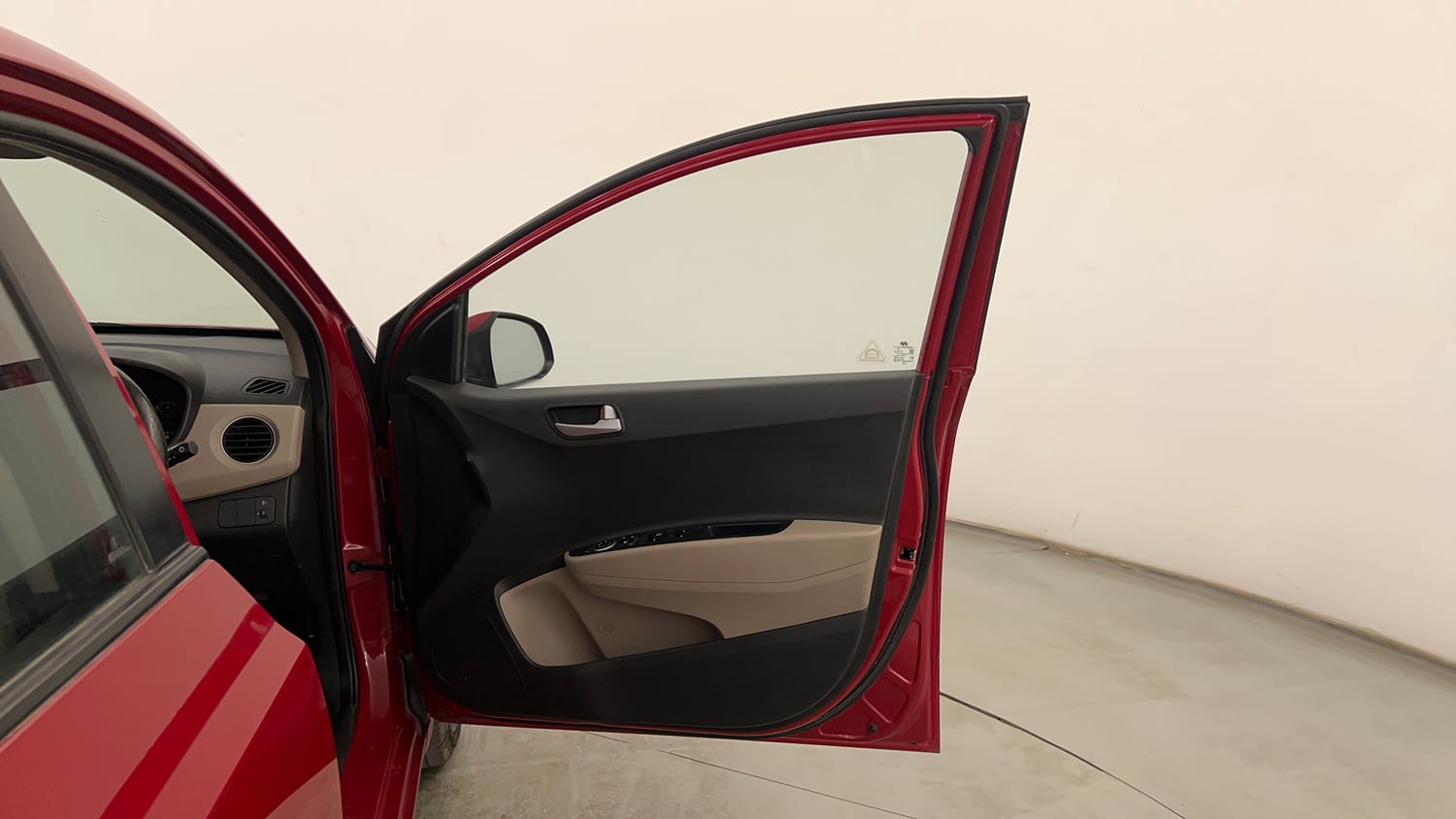 Used 2014 Hyundai Xcent S 1.2 Petrol Manual interior RIGHT FRONT DOOR OPEN VIEW