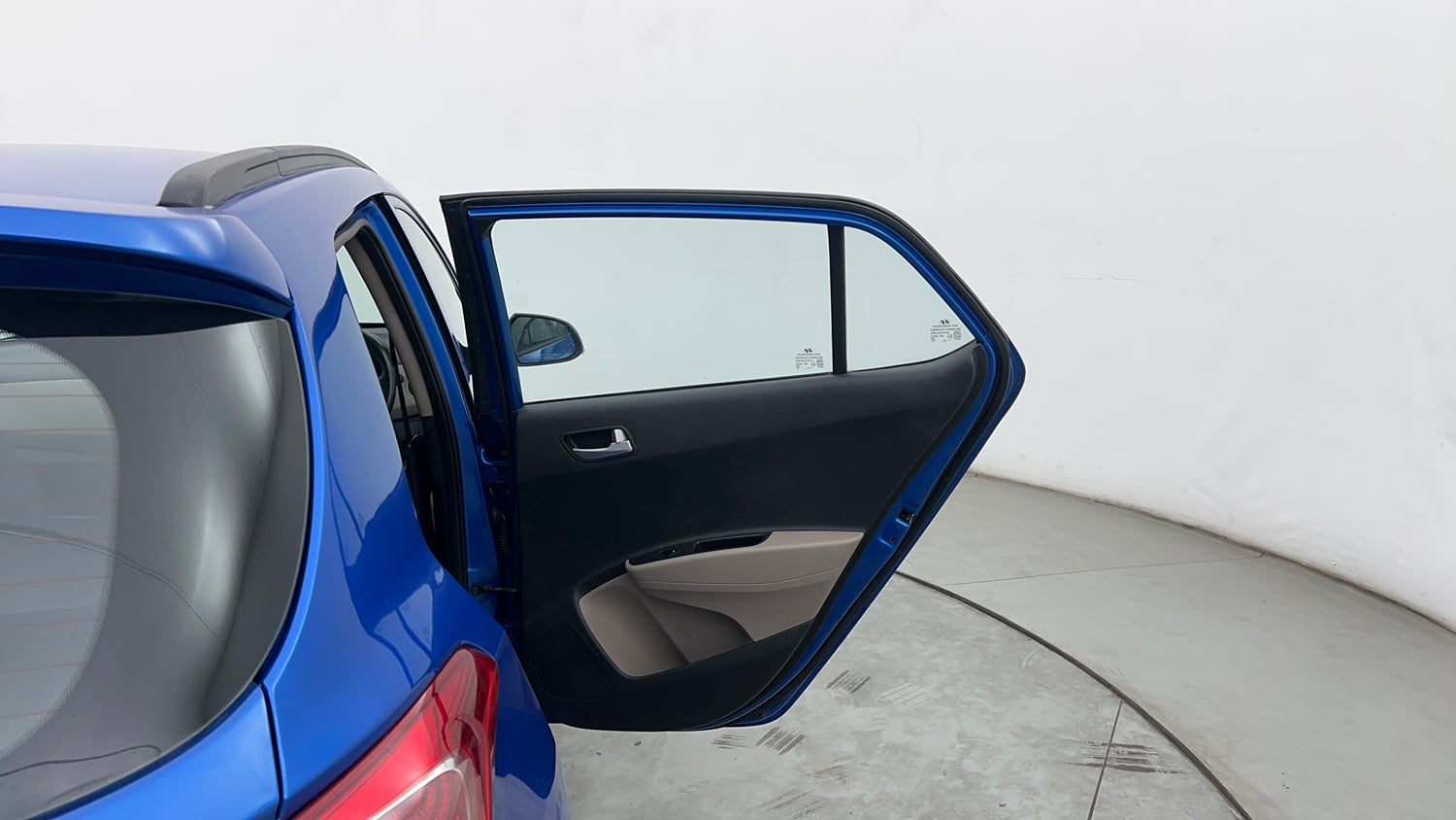 Used 2019 Hyundai Grand i10 Sportz 1.2 Kappa VTVT Petrol Manual interior RIGHT REAR DOOR OPEN VIEW