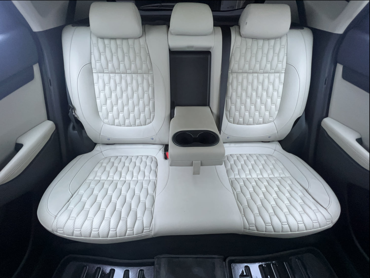 Used 2023 Kia Seltos HTX 1.5 Diesel AT Diesel Automatic interior REAR SEAT CONDITION VIEW