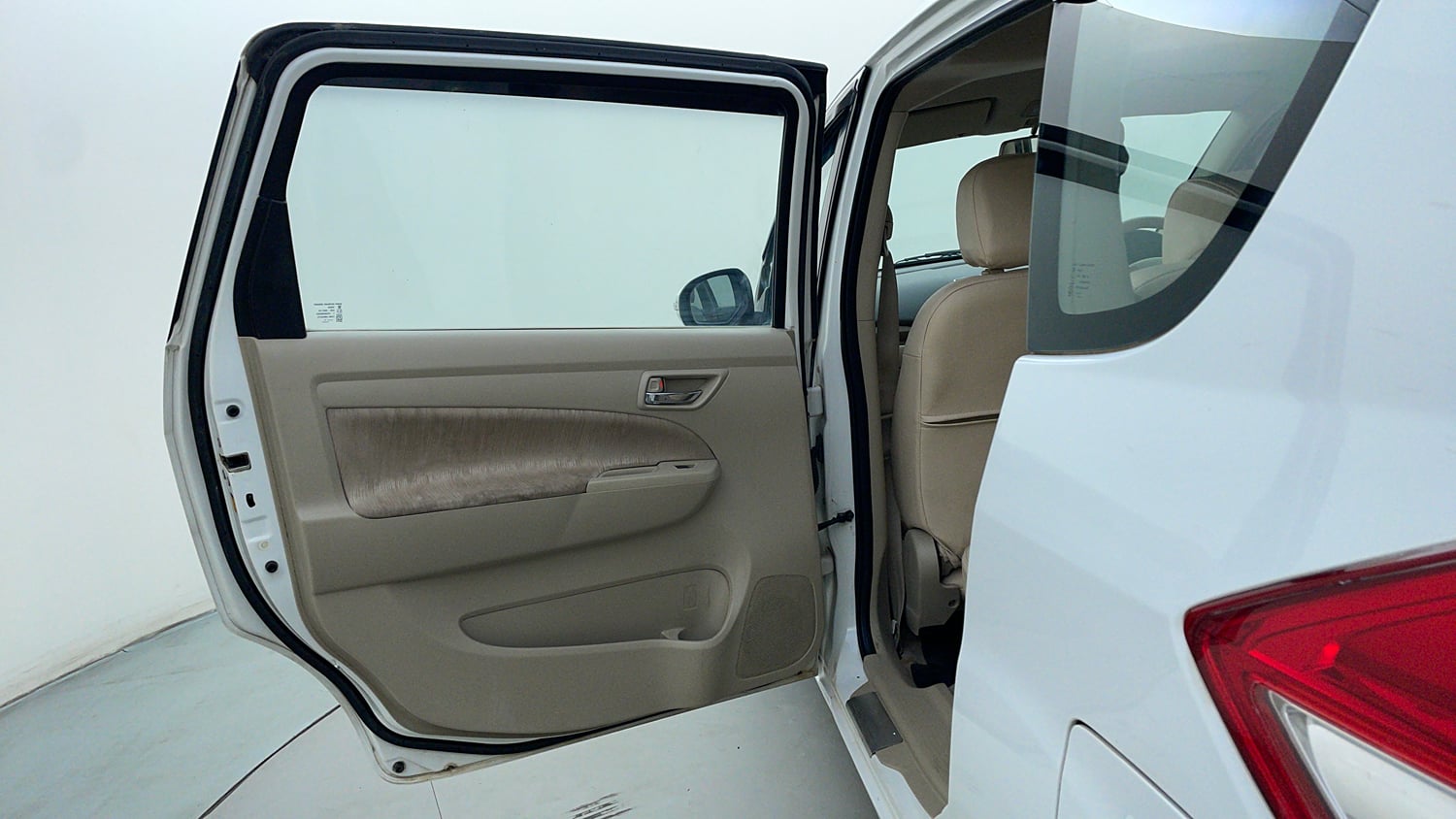 Used 2013 Maruti Suzuki Ertiga Vxi Petrol Manual interior LEFT REAR DOOR OPEN VIEW