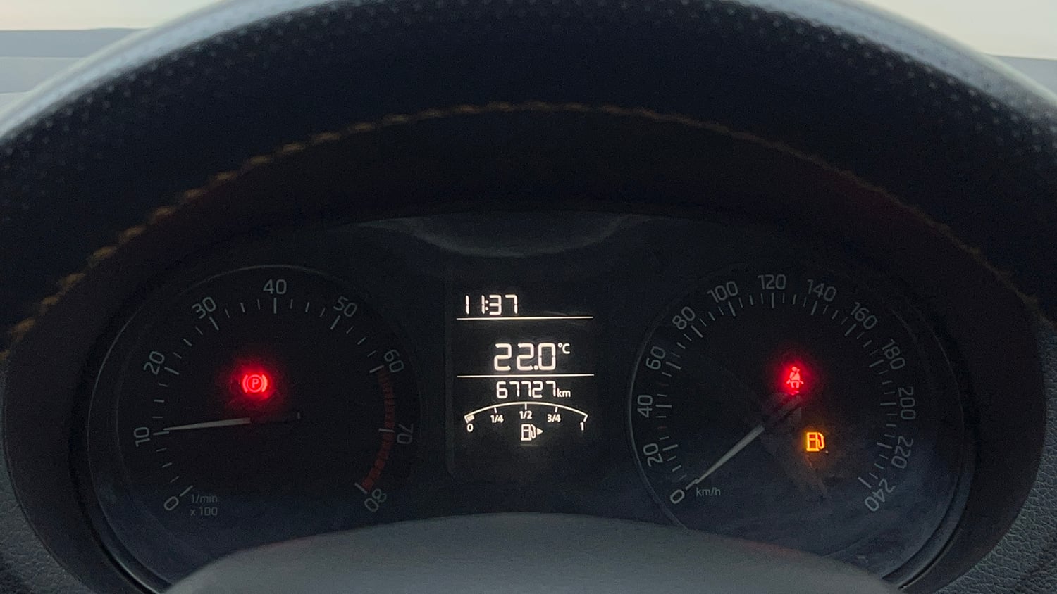 Used 2020 Skoda Rapid Active 1.0 TSI MT Petrol Manual interior CLUSTERMETER VIEW
