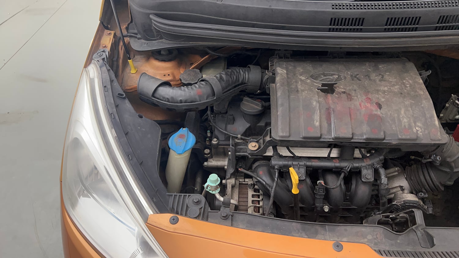 Used 2017 Hyundai Grand i10 Sportz 1.2 Kappa VTVT Petrol Manual engine ENGINE RIGHT SIDE VIEW