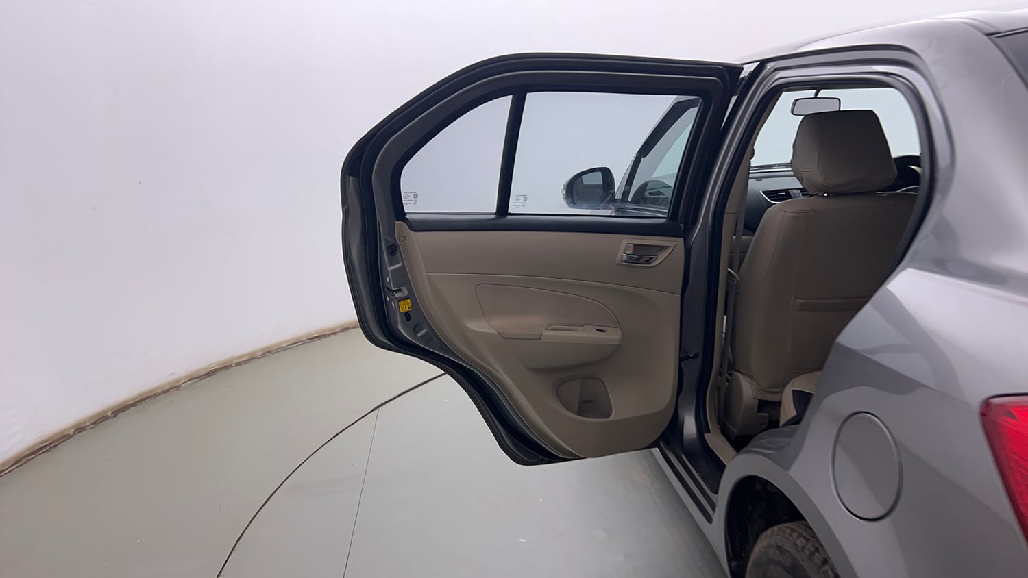 Used 2014 Maruti Suzuki Swift Dzire VXI Petrol Manual interior LEFT REAR DOOR OPEN VIEW