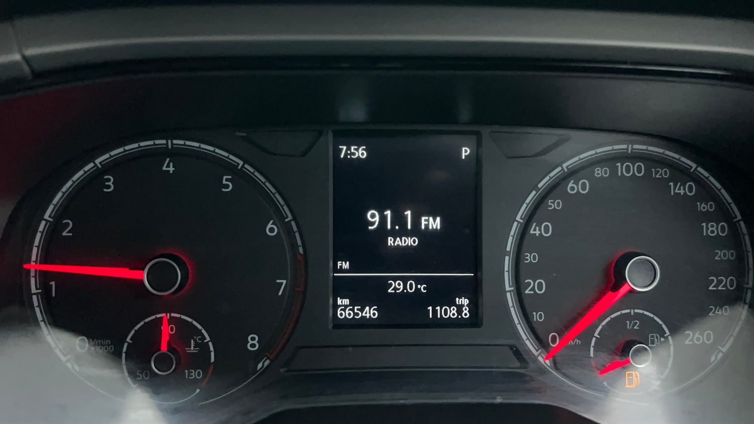 Used 2022 Volkswagen Taigun Highline 1.0 TSI AT Petrol Automatic interior CLUSTERMETER VIEW