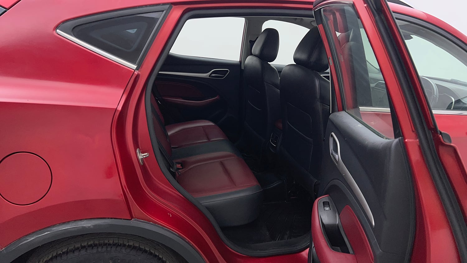 Used 2022 MG Motors Astor Savvy 1.3 Turbo AT S Red Petrol Automatic interior RIGHT SIDE REAR DOOR CABIN VIEW