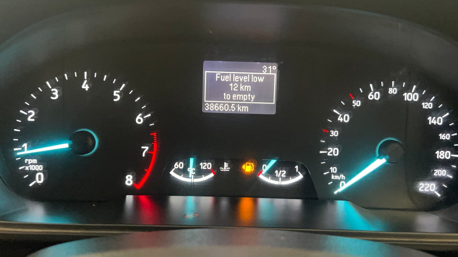 Used 2018 Ford EcoSport Trend 1.5L Ti-VCT Petrol Manual interior CLUSTERMETER VIEW