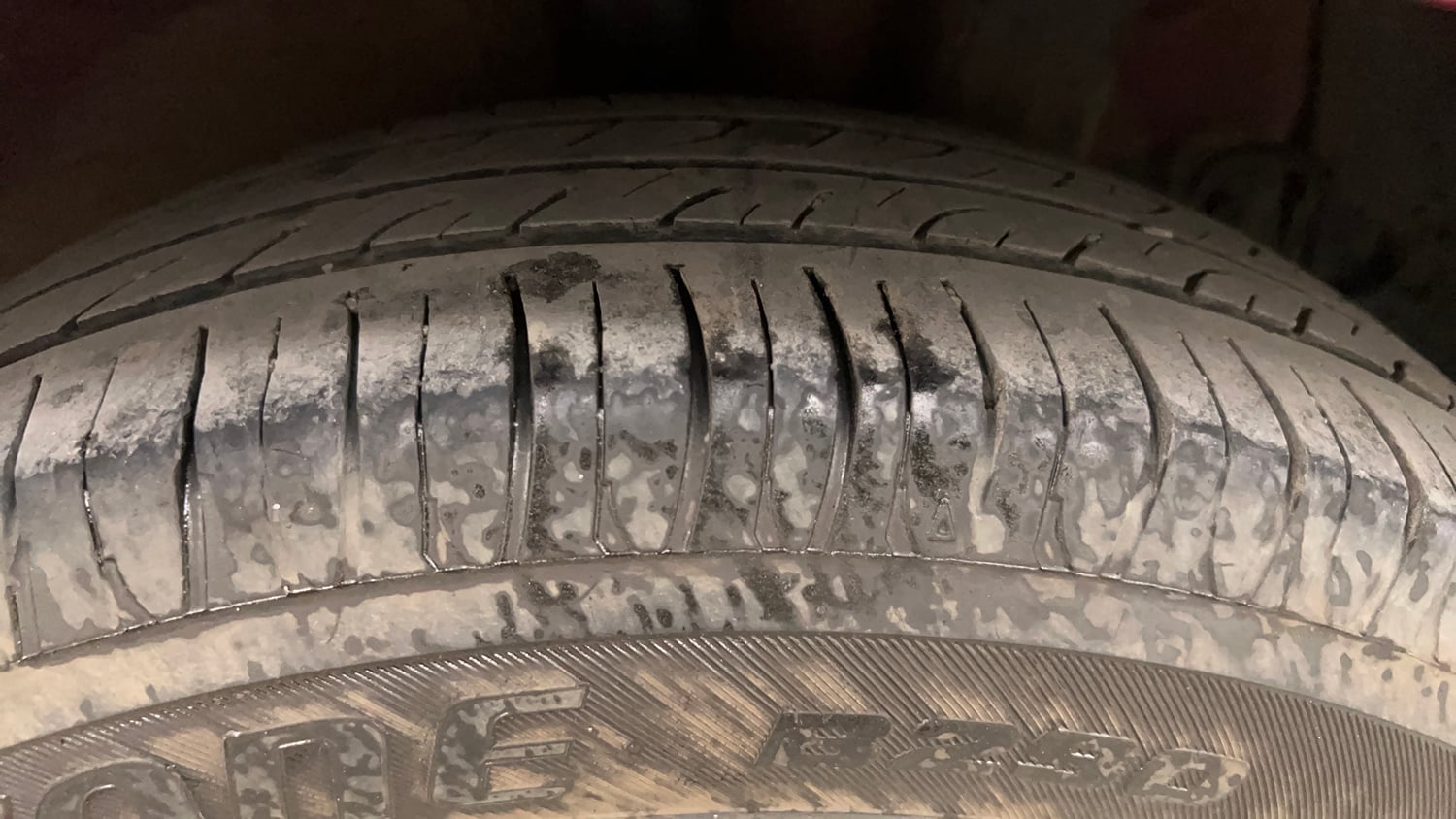 Used 2014 Hyundai Xcent S 1.2 Petrol Manual tyres LEFT REAR TYRE TREAD VIEW