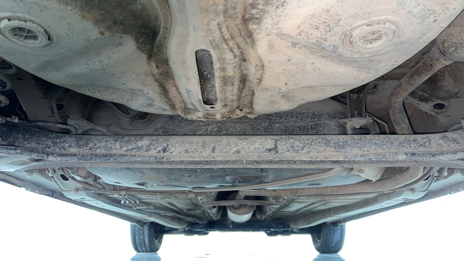 Used 2021 Maruti Suzuki Baleno Sigma Petrol Manual extra REAR UNDERBODY VIEW (TAKEN FROM REAR)