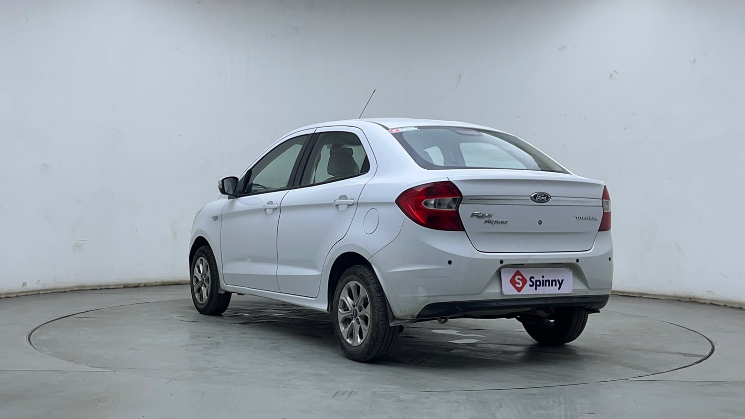 Used 2017 Ford Figo Aspire Titanium 1.2 Ti-VCT Petrol Manual exterior LEFT REAR CORNER VIEW