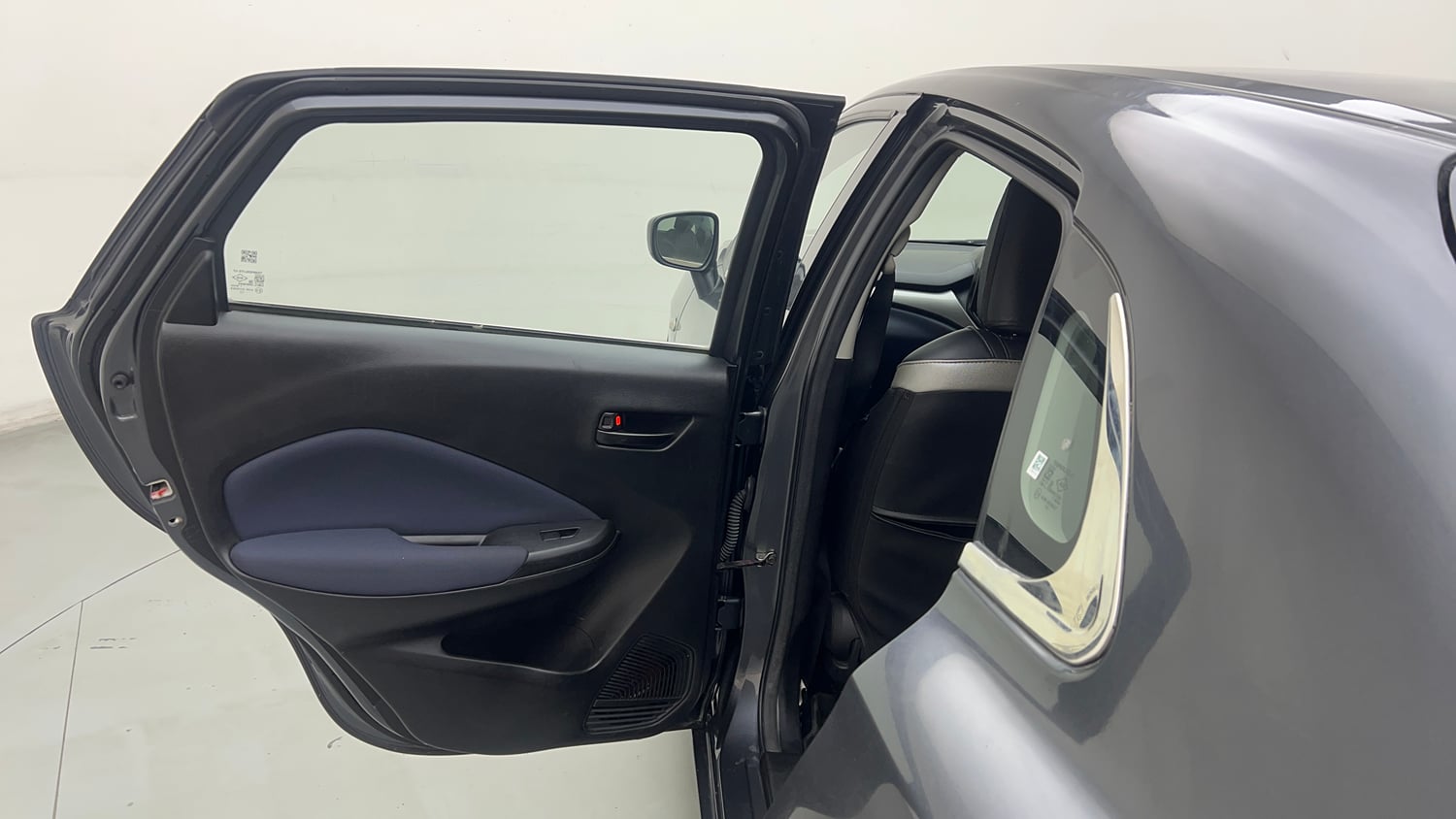 Used 2023 Maruti Suzuki Baleno Sigma MT Petrol Manual interior LEFT REAR DOOR OPEN VIEW