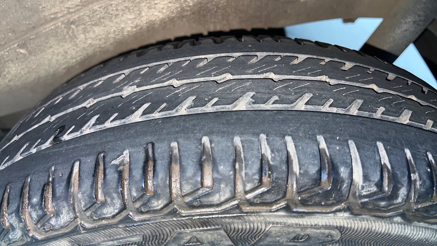 Used 2018 Maruti Suzuki Wagon R VXI+ (O) Petrol Manual tyres LEFT REAR TYRE TREAD VIEW