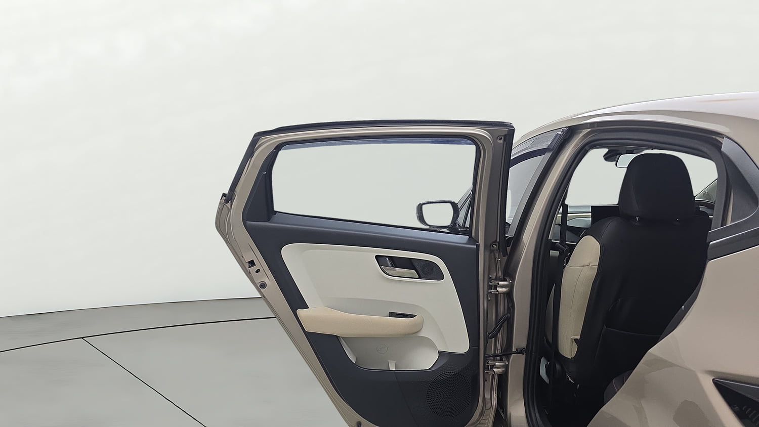 Used 2025 Tata Altroz Creative S Petrol 6DCT Petrol Automatic interior LEFT REAR DOOR OPEN VIEW