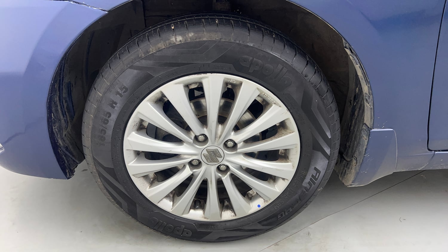 Used 2021 Maruti Suzuki Ciaz Zeta 1.5 Petrol Manual tyres LEFT FRONT TYRE RIM VIEW