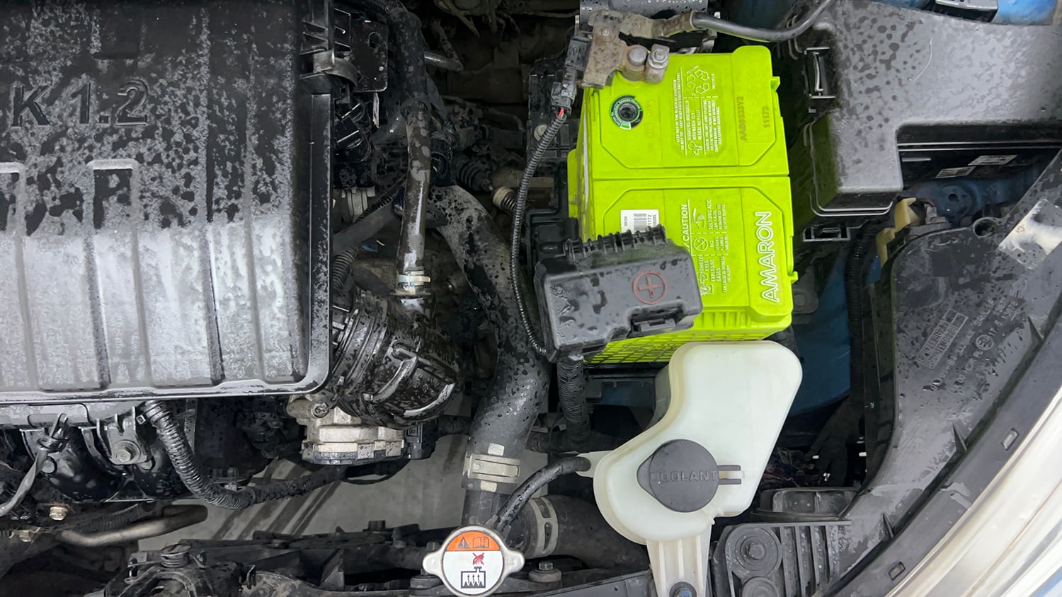 Used 2019 Hyundai Grand i10 Sportz 1.2 Kappa VTVT Petrol Manual engine ENGINE LEFT SIDE VIEW
