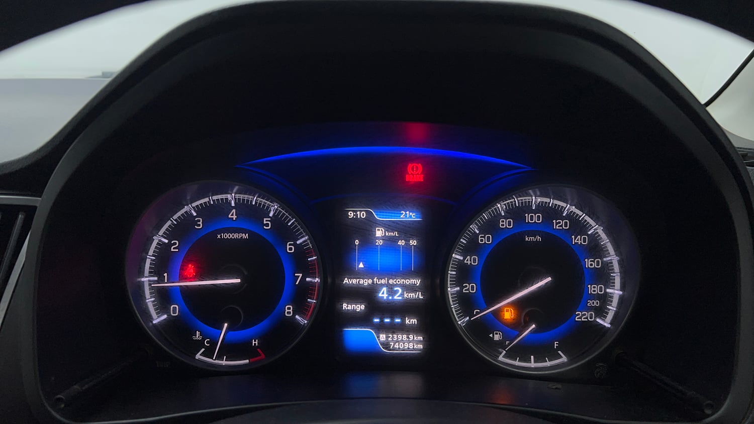 Used 2019 Maruti Suzuki Baleno Zeta 1.2 Petrol Manual interior CLUSTERMETER VIEW