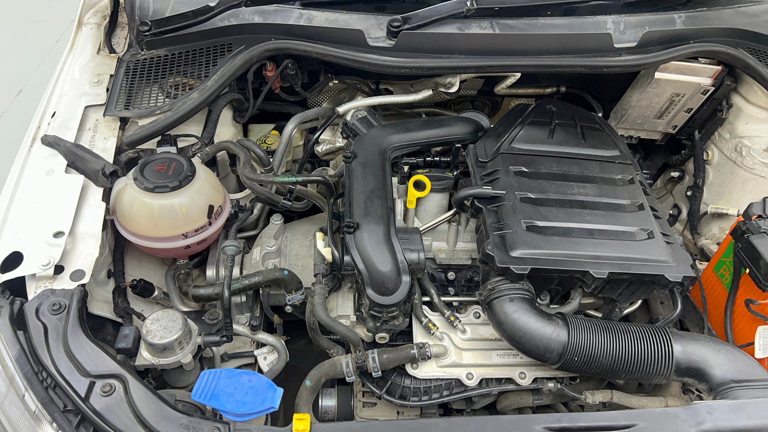 Used 2020 Skoda Rapid Active 1.0 TSI MT Petrol Manual engine ENGINE RIGHT SIDE VIEW
