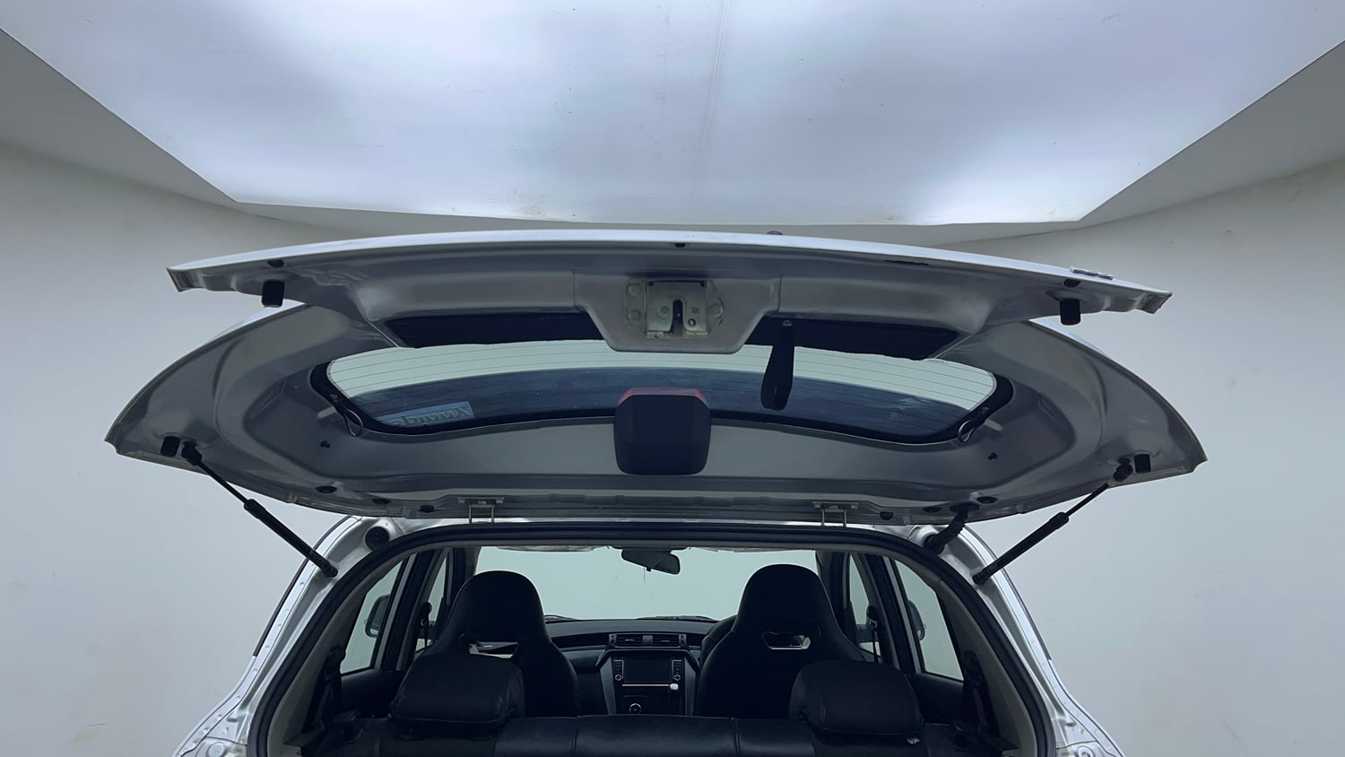 Used 2019 Mahindra KUV100 NXT K8 6 STR Dual Tone Petrol Manual interior DICKY DOOR OPEN VIEW
