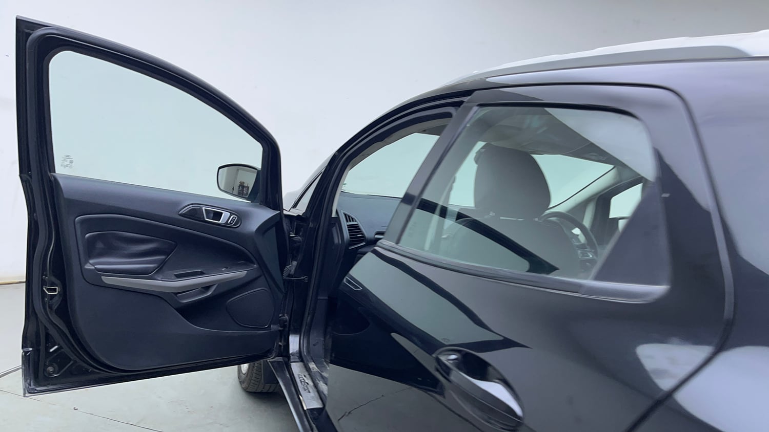Used 2018 Ford EcoSport Titanium 1.5L TDCi Diesel Manual interior LEFT FRONT DOOR OPEN VIEW