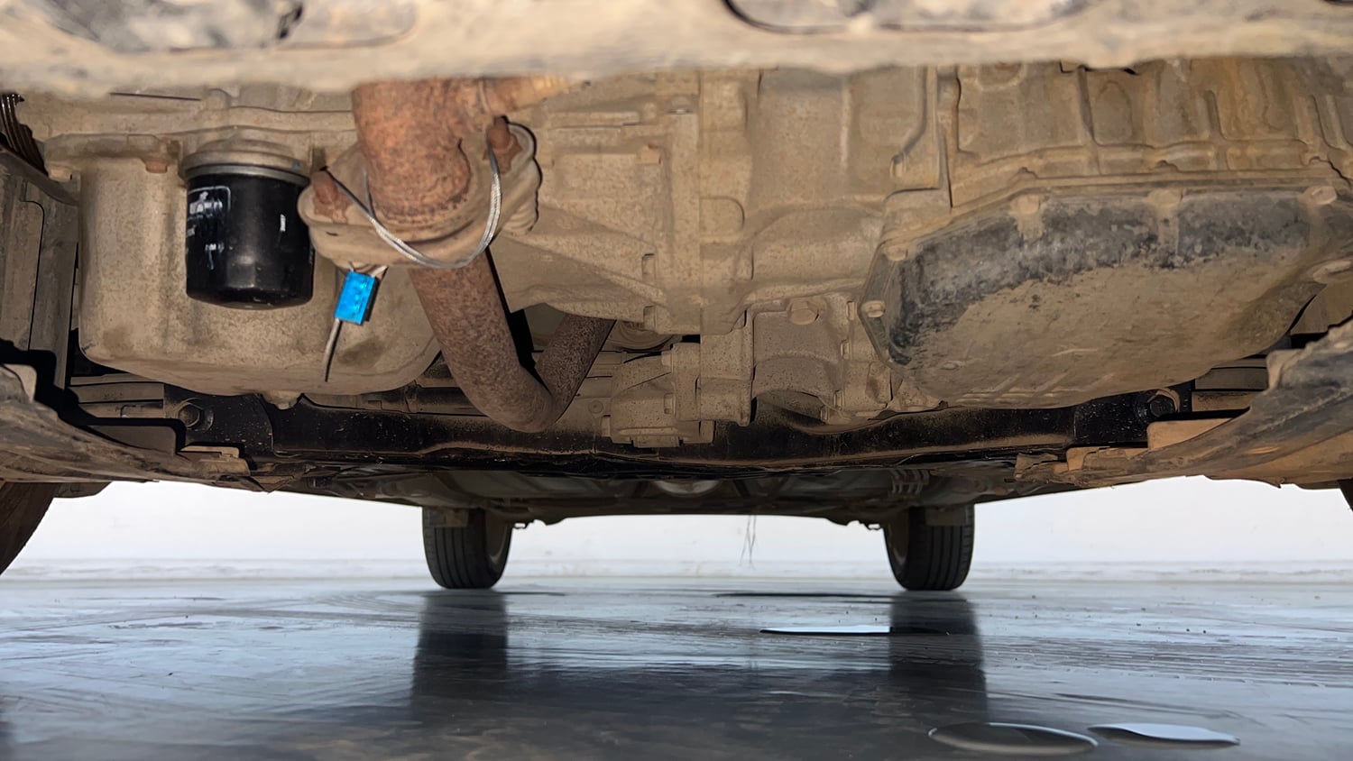 Used 2020 Maruti Suzuki Baleno Alpha Automatic Petrol Automatic extra FRONT LEFT UNDERBODY VIEW