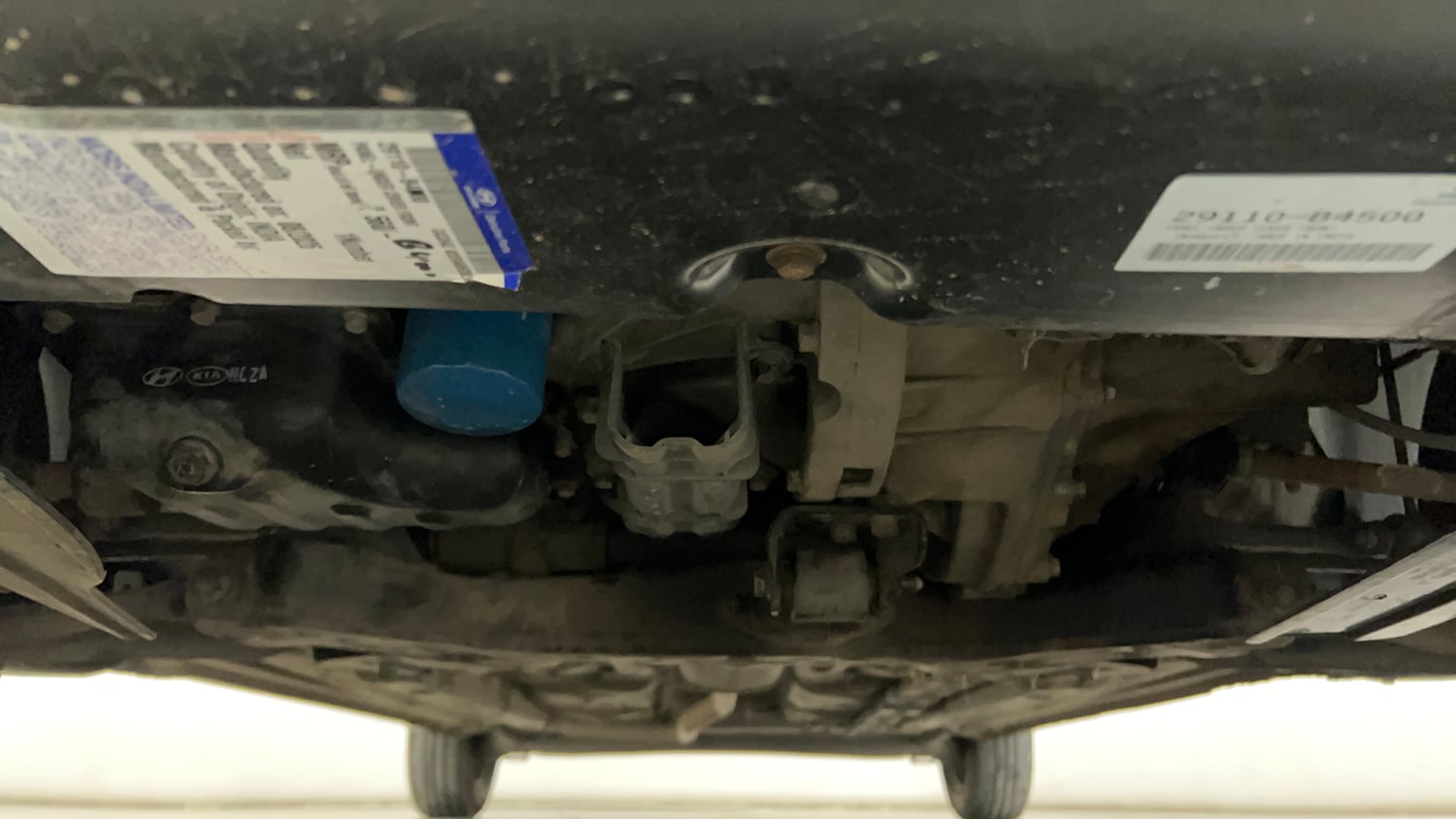 Used 2019 Hyundai Grand i10 Magna 1.2 Kappa VTVT Petrol Manual extra FRONT LEFT UNDERBODY VIEW