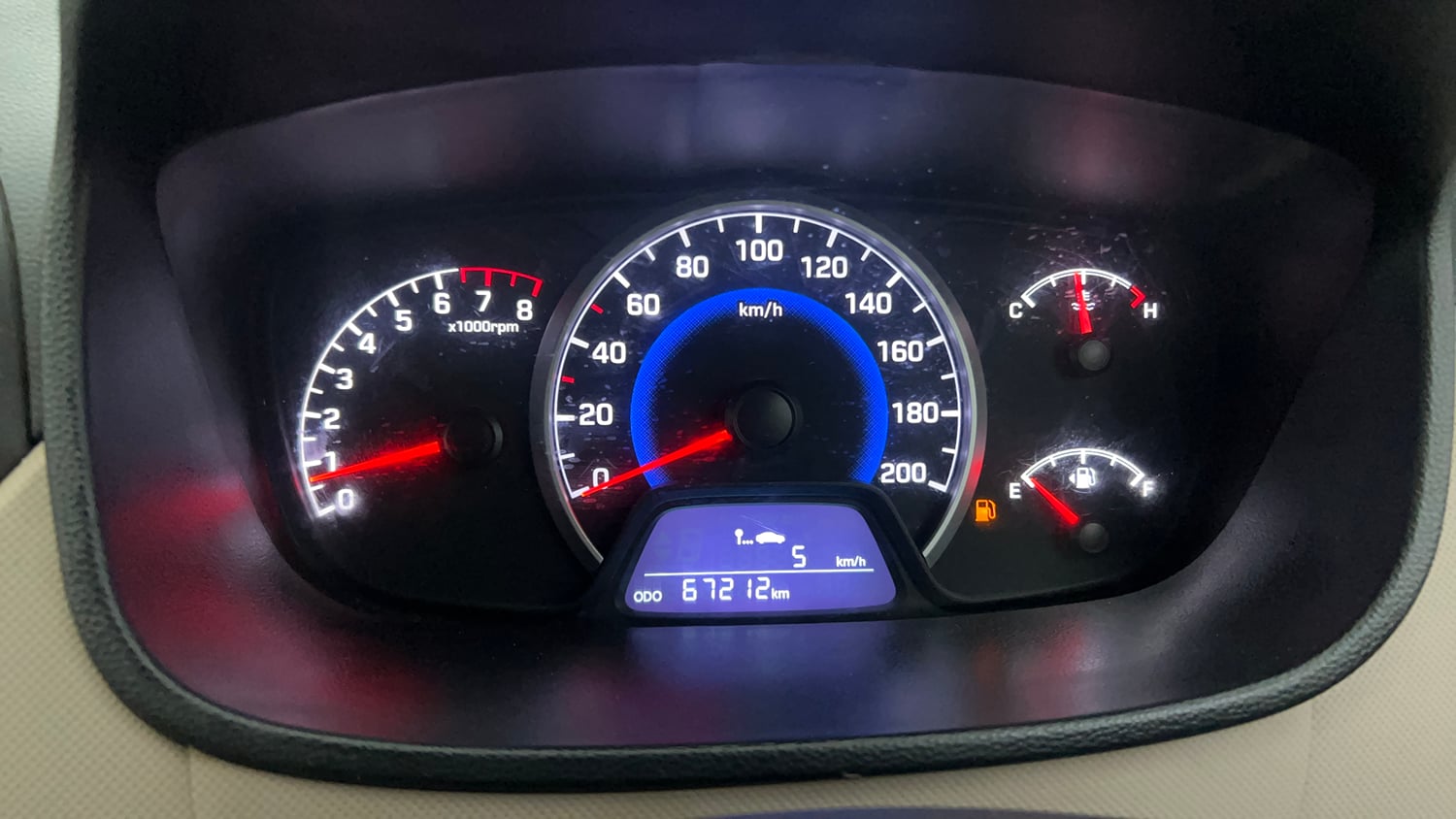 Used 2019 Hyundai Grand i10 Magna 1.2 Kappa VTVT Petrol Manual interior CLUSTERMETER VIEW