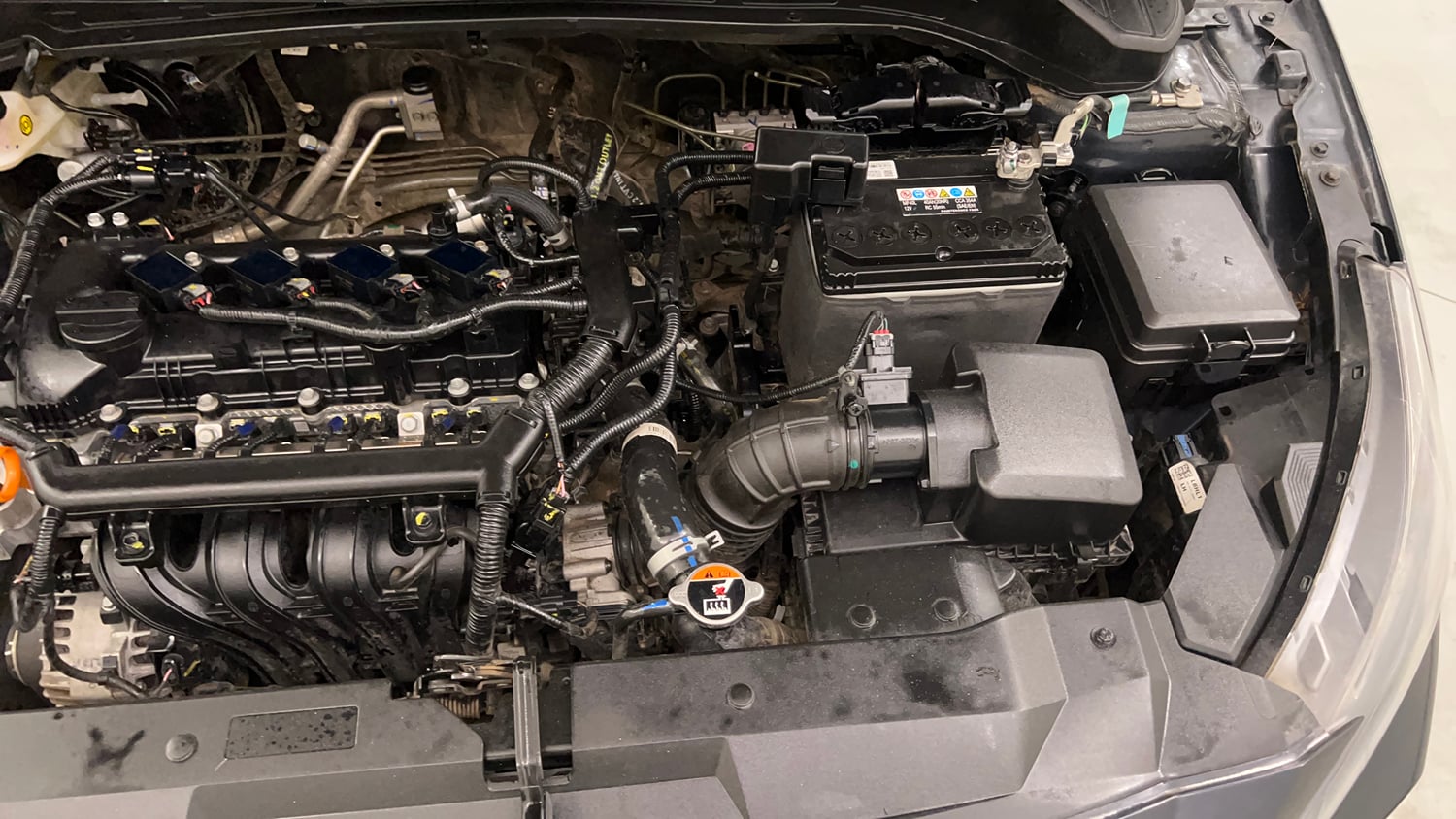 Used 2023 Hyundai i20 Sportz 1.2 IVT Petrol Automatic engine ENGINE LEFT SIDE VIEW
