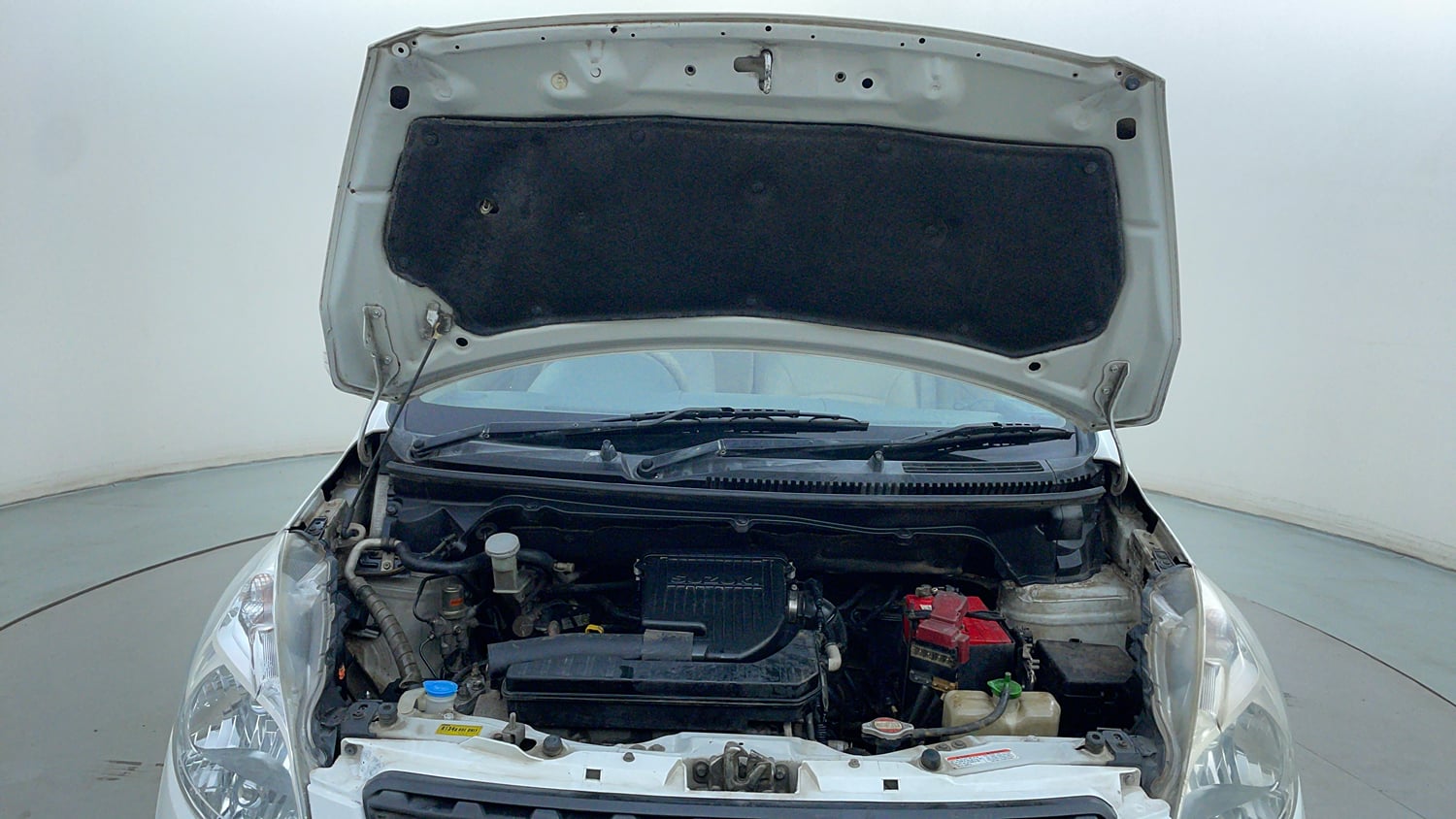 Used 2013 Maruti Suzuki Ertiga Vxi Petrol Manual engine ENGINE & BONNET OPEN FRONT VIEW