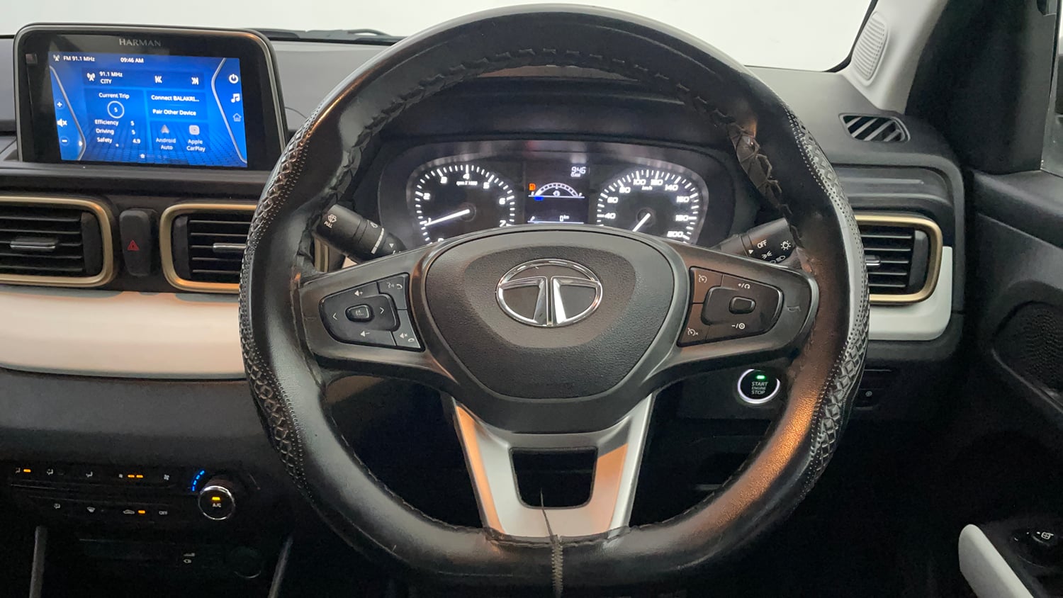 Used 2023 Tata Punch Accomplished MT Petrol Manual interior STEERING VIEW