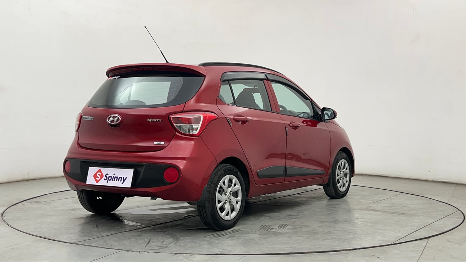 Used 2019 Hyundai Grand i10 Sportz 1.2 Kappa VTVT Petrol Manual exterior RIGHT REAR CORNER VIEW