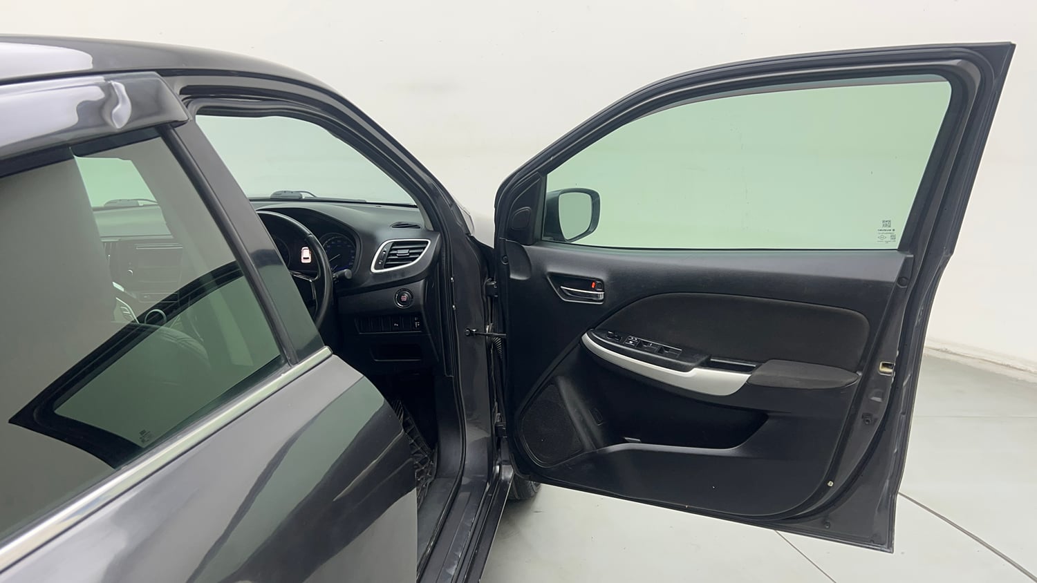Used 2016 Maruti Suzuki Baleno Zeta 1.2 AT Petrol Automatic interior RIGHT FRONT DOOR OPEN VIEW