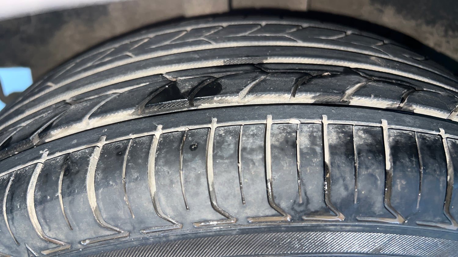 Used 2017 Tata Tigor Revotorq XZ Diesel Manual tyres RIGHT REAR TYRE TREAD VIEW