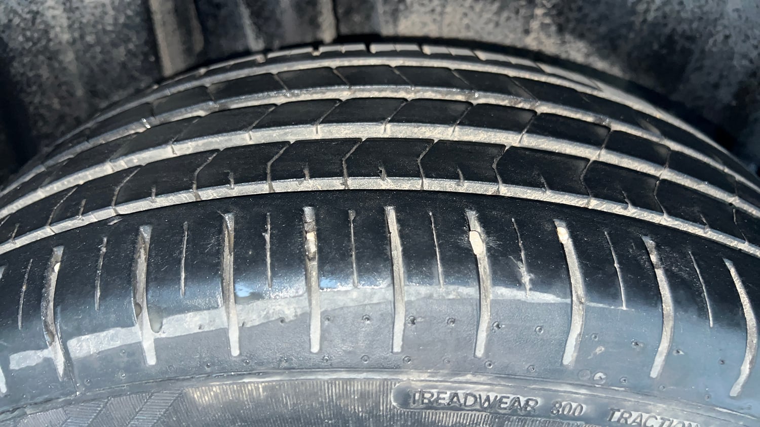 Used 2024 Maruti Suzuki Baleno Zeta MT Petrol Manual tyres RIGHT REAR TYRE TREAD VIEW
