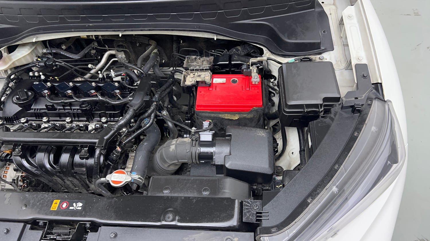 Used 2021 Kia Sonet HTK Plus 1.2 Petrol Manual engine ENGINE LEFT SIDE VIEW