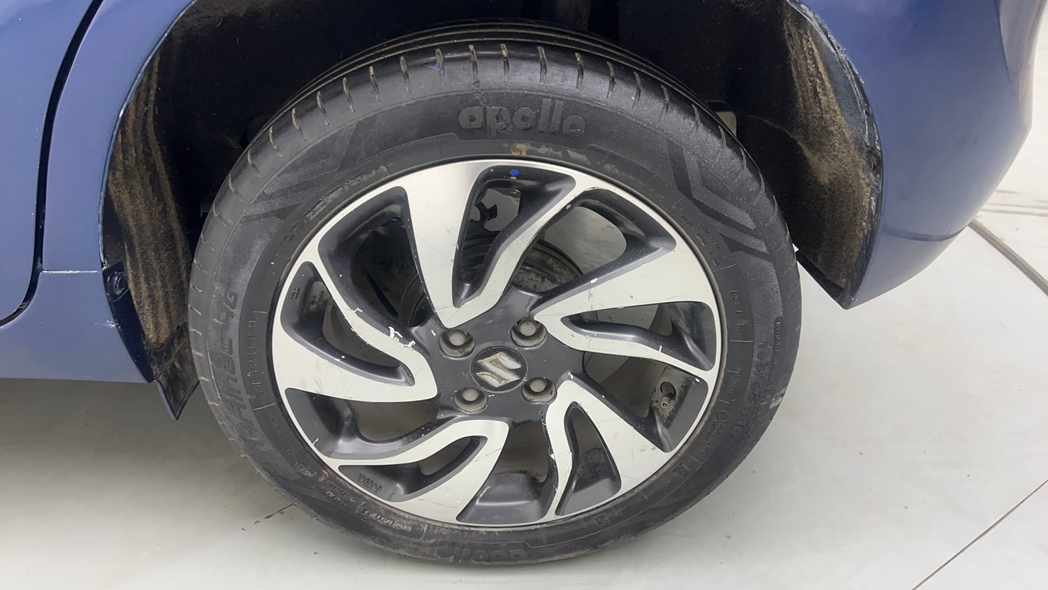 Used 2019 Maruti Suzuki Baleno Zeta Automatic Petrol Automatic tyres LEFT REAR TYRE RIM VIEW