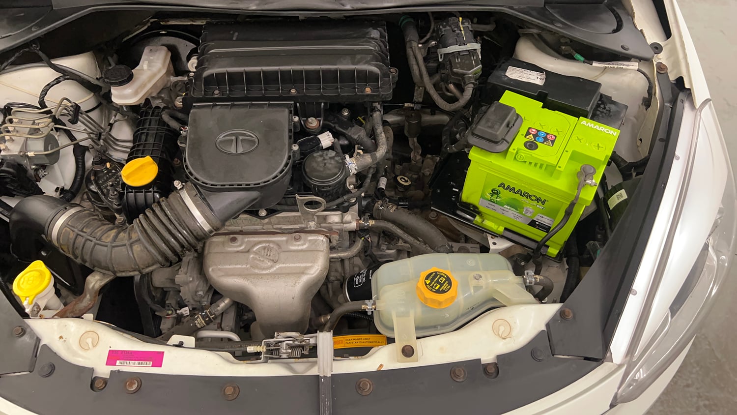Used 2018 Tata Tiago Revotron XZ Petrol Manual engine ENGINE LEFT SIDE VIEW