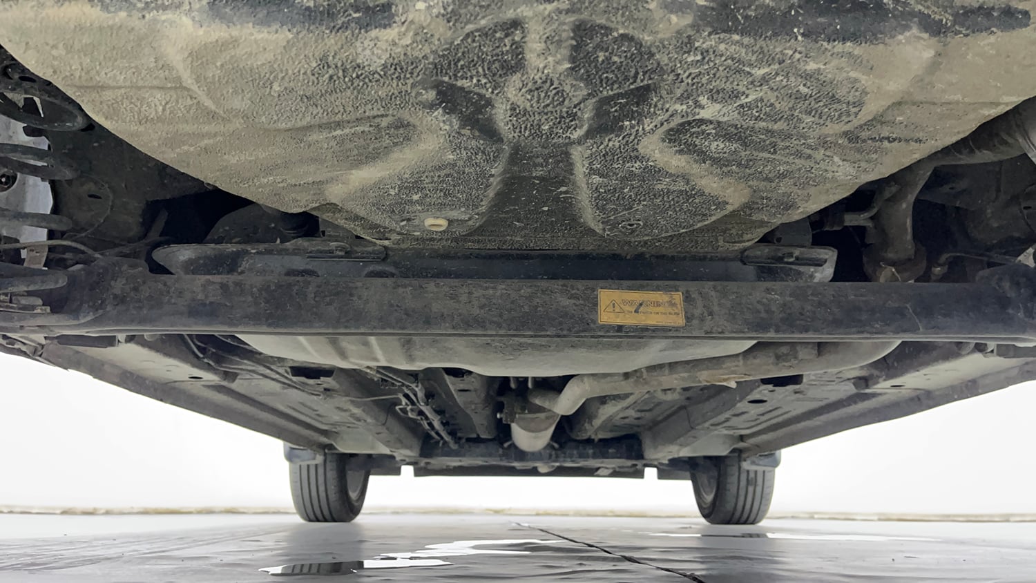 Used 2024 Tata Punch Creative Dual Tone AMT Petrol Automatic extra REAR UNDERBODY VIEW (TAKEN FROM REAR)