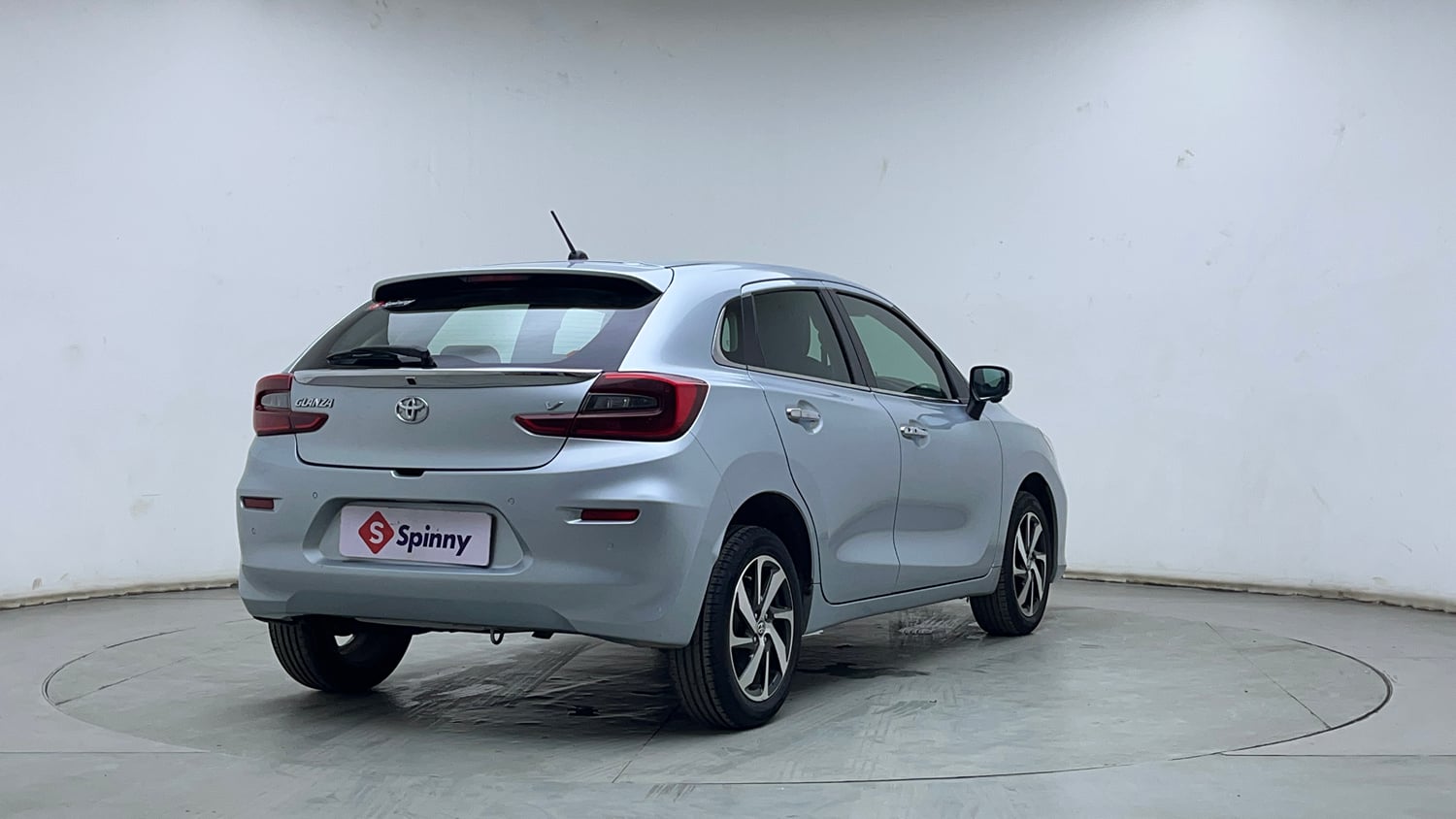 Used 2024 Toyota Glanza V Petrol Manual exterior RIGHT REAR CORNER VIEW
