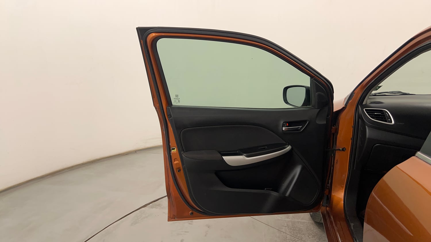Used 2017 Maruti Suzuki Baleno Zeta 1.2 Petrol Manual interior LEFT FRONT DOOR OPEN VIEW