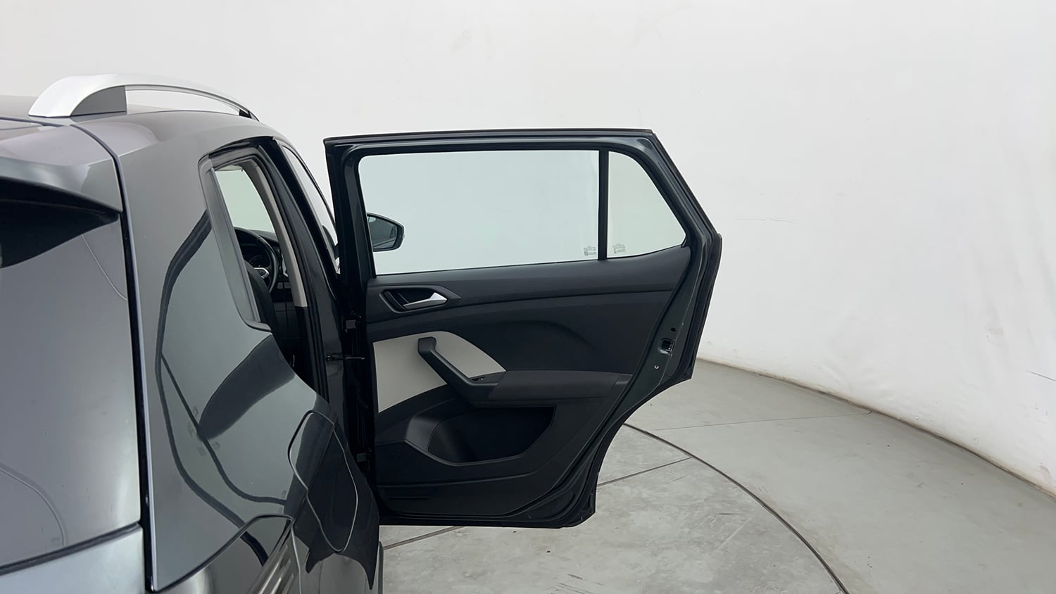 Used 2022 Volkswagen Taigun Highline 1.0 TSI AT Petrol Automatic interior RIGHT REAR DOOR OPEN VIEW