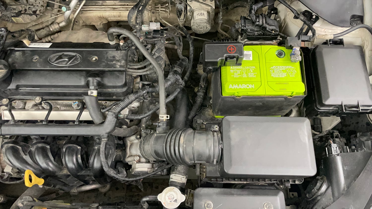 Used 2017 Hyundai Elite i20 Asta 1.2 (O) Petrol Manual engine ENGINE LEFT SIDE VIEW