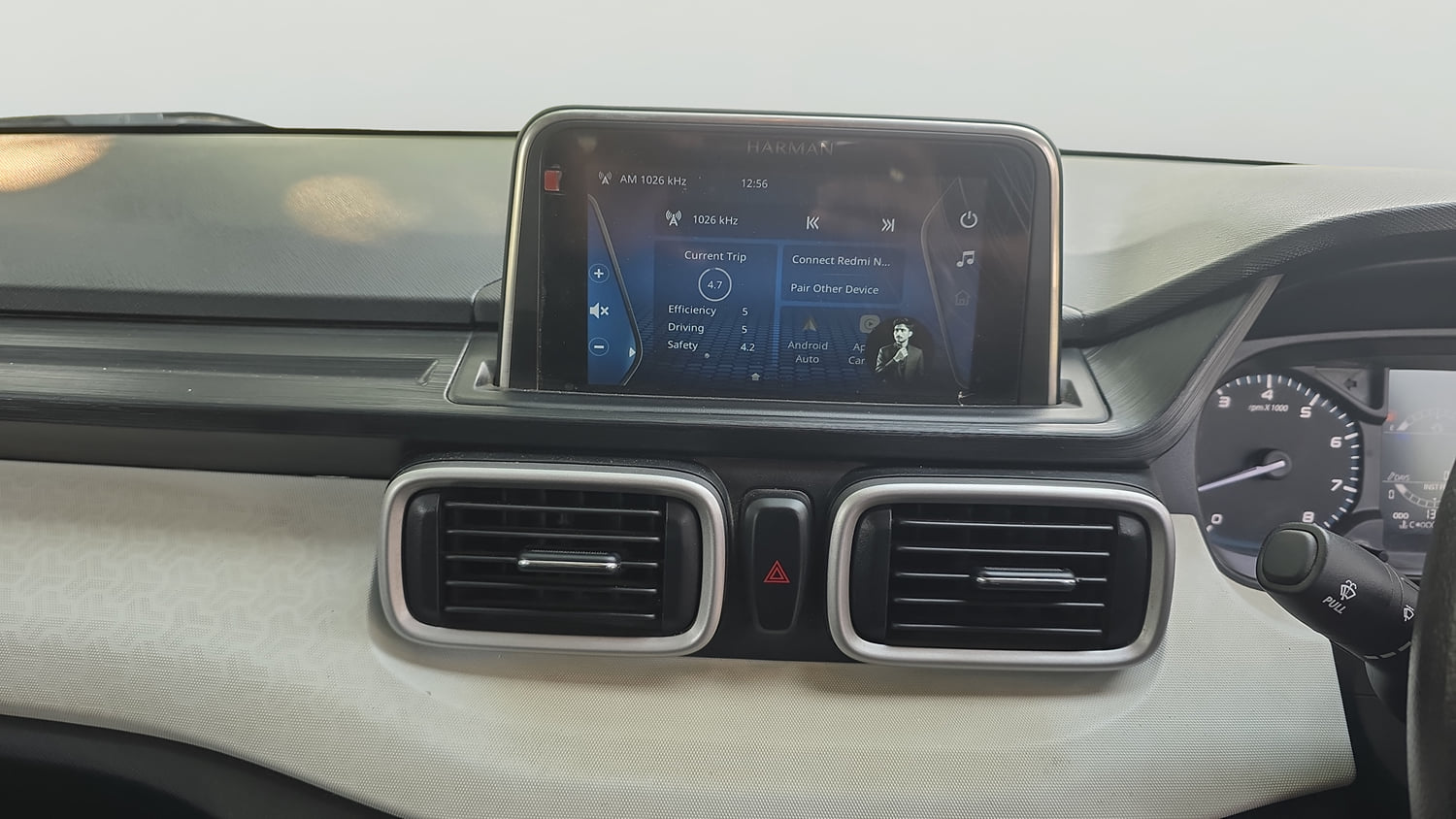Used 2023 Tata Punch Accomplished MT Petrol Manual interior MUSIC SYSTEM & AC CONTROL VIEW