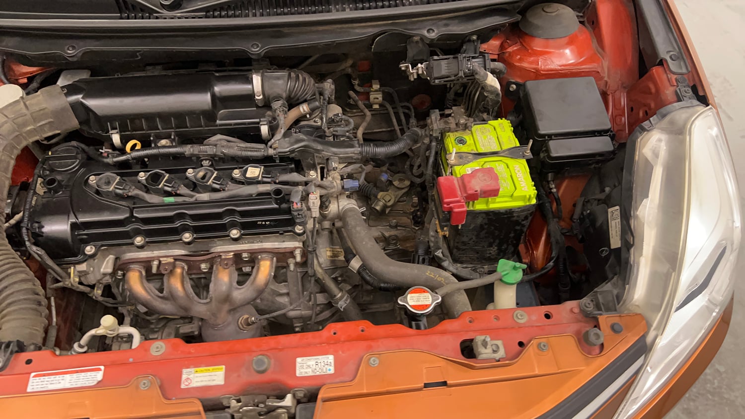 Used 2017 Maruti Suzuki Baleno Zeta 1.2 Petrol Manual engine ENGINE LEFT SIDE VIEW