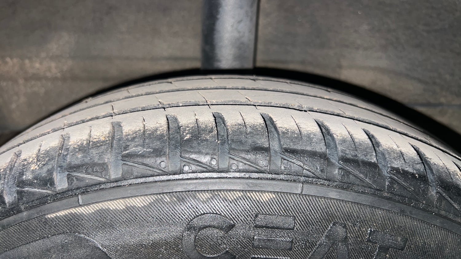 Used 2019 Hyundai Santro Era Executive Petrol Manual tyres RIGHT REAR TYRE TREAD VIEW