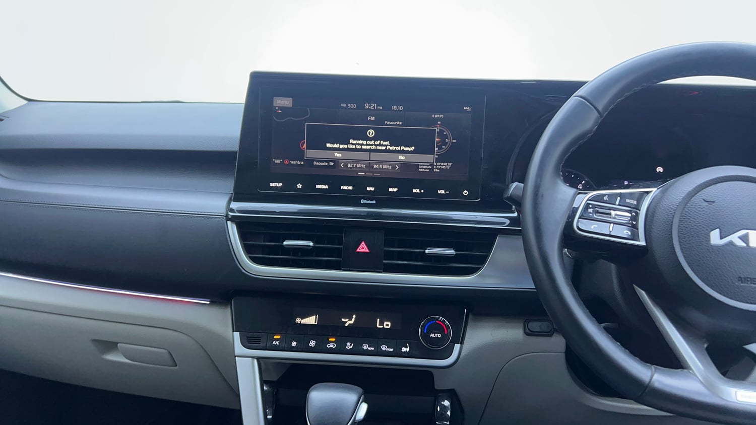 Used 2023 Kia Seltos HTX 1.5 Diesel AT Diesel Automatic interior MUSIC SYSTEM & AC CONTROL VIEW