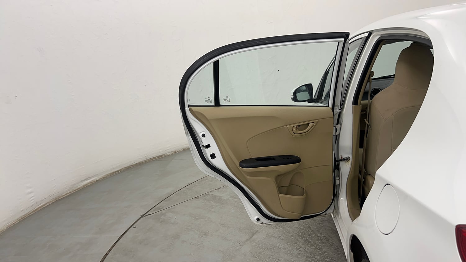 Used 2015 Honda Amaze 1.2 S i-VTEC Petrol Manual interior LEFT REAR DOOR OPEN VIEW