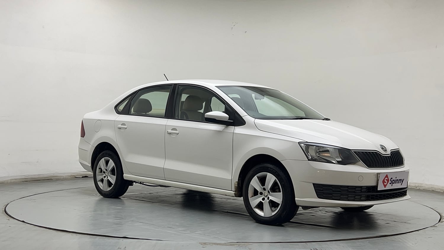 Used 2020 Skoda Rapid Active 1.0 TSI MT Petrol Manual exterior RIGHT FRONT CORNER VIEW
