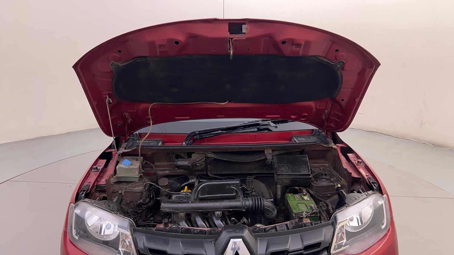 Used 2017 Renault Kwid 1.0 RXT AMT Petrol Automatic engine ENGINE & BONNET OPEN FRONT VIEW